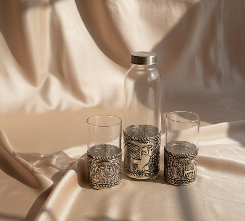 Elephant Glass Bottle Set