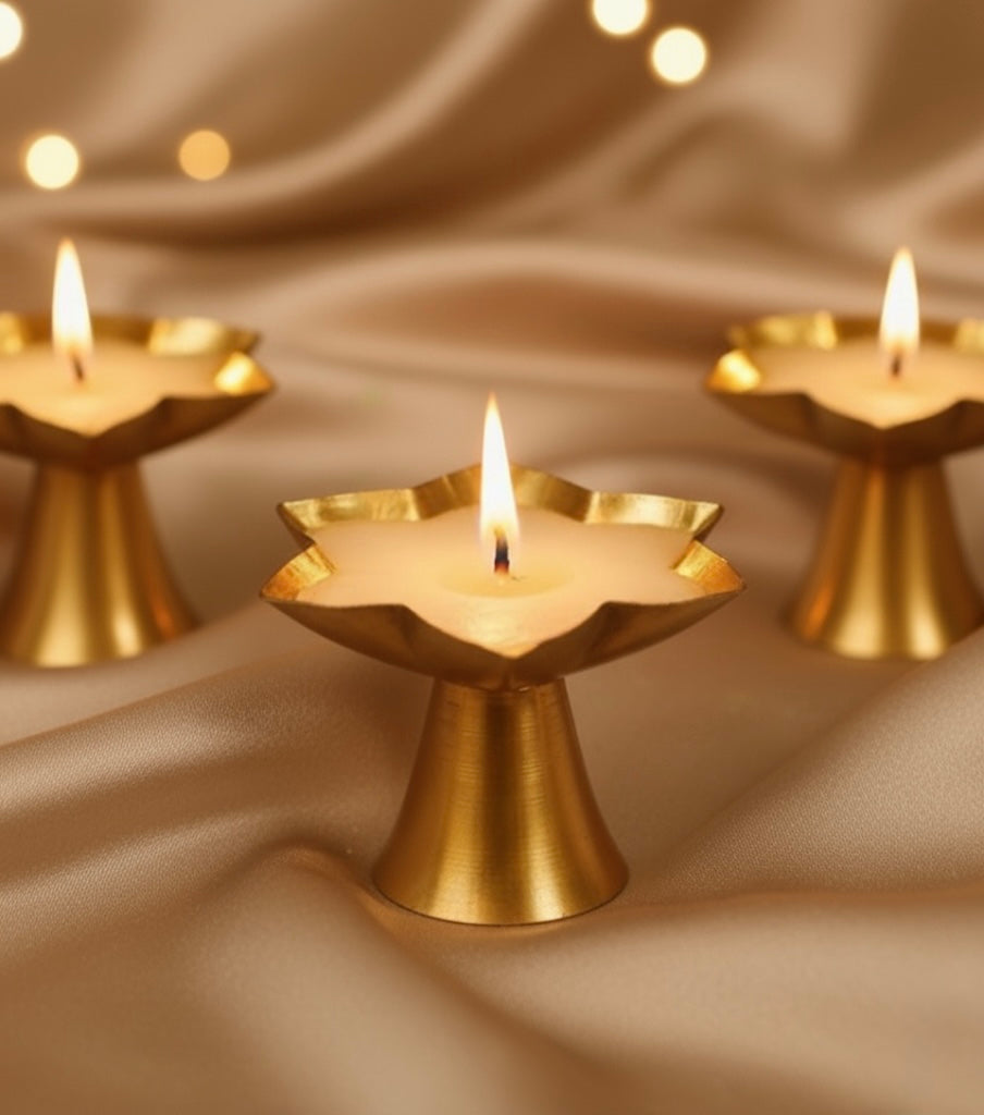 Lotus-Shaped Diya Stand | Tohfa